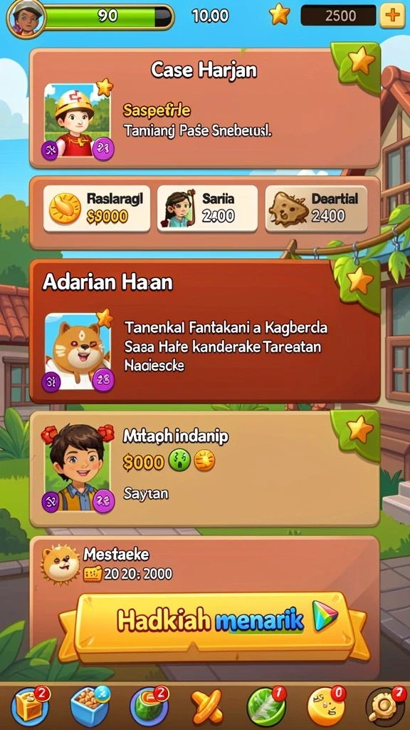idklub - Diverse karakter yang dapat dipilih dan disesuaikan.